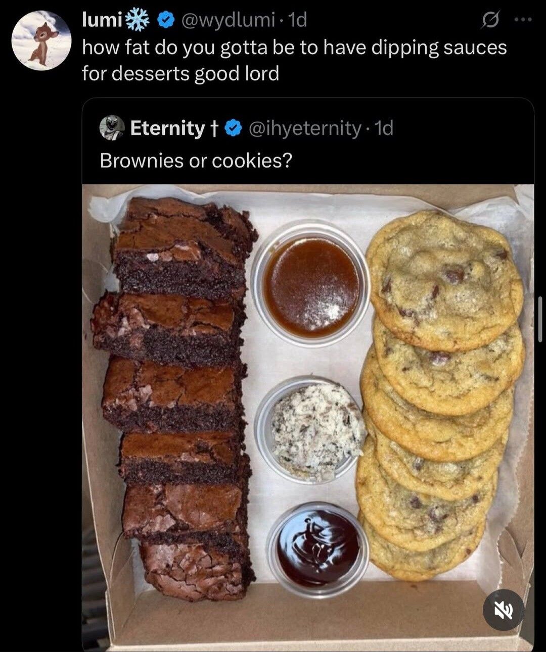 The only dessert sauce we tolerate in this household is milk