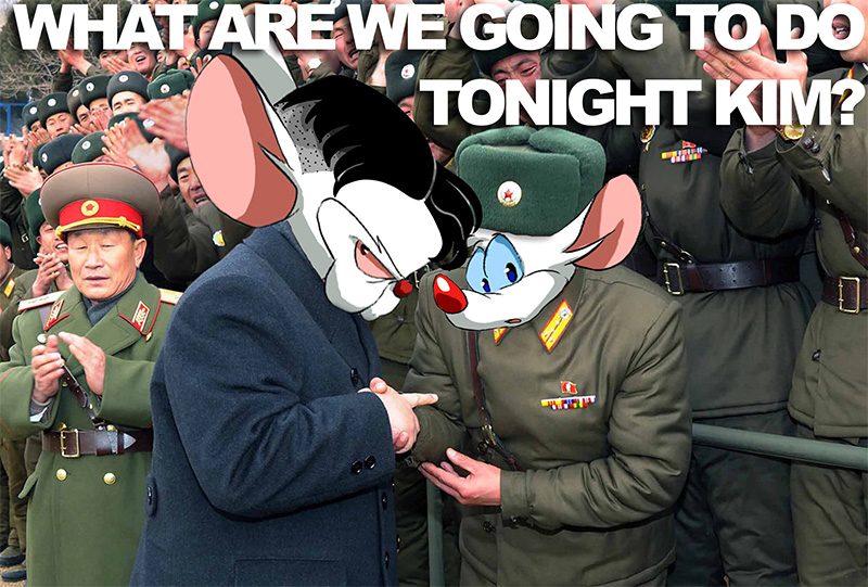 The same thing we do every night Pinky...