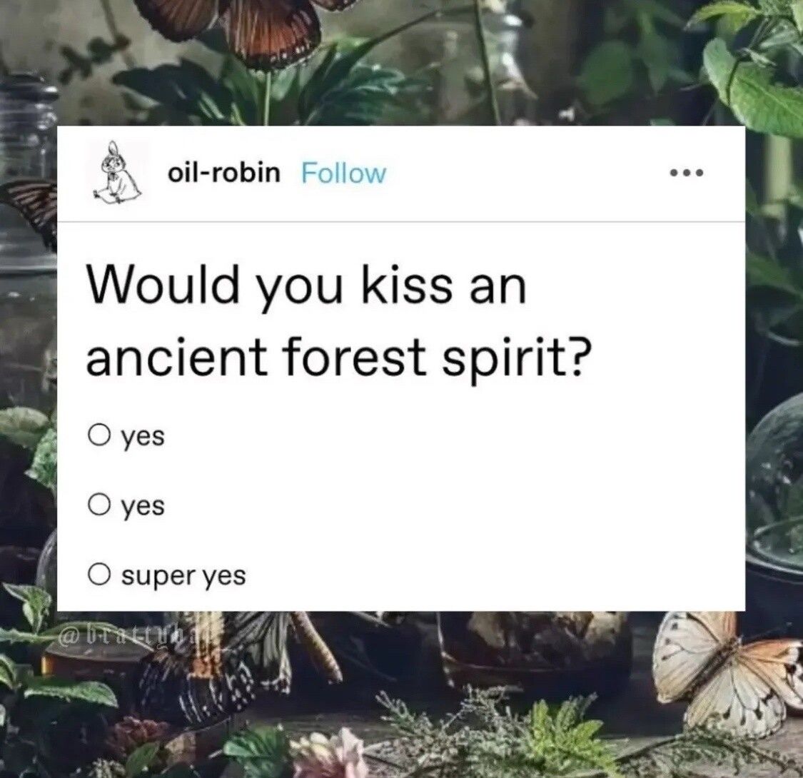 You better answer quick, it's only five or six trees behind you