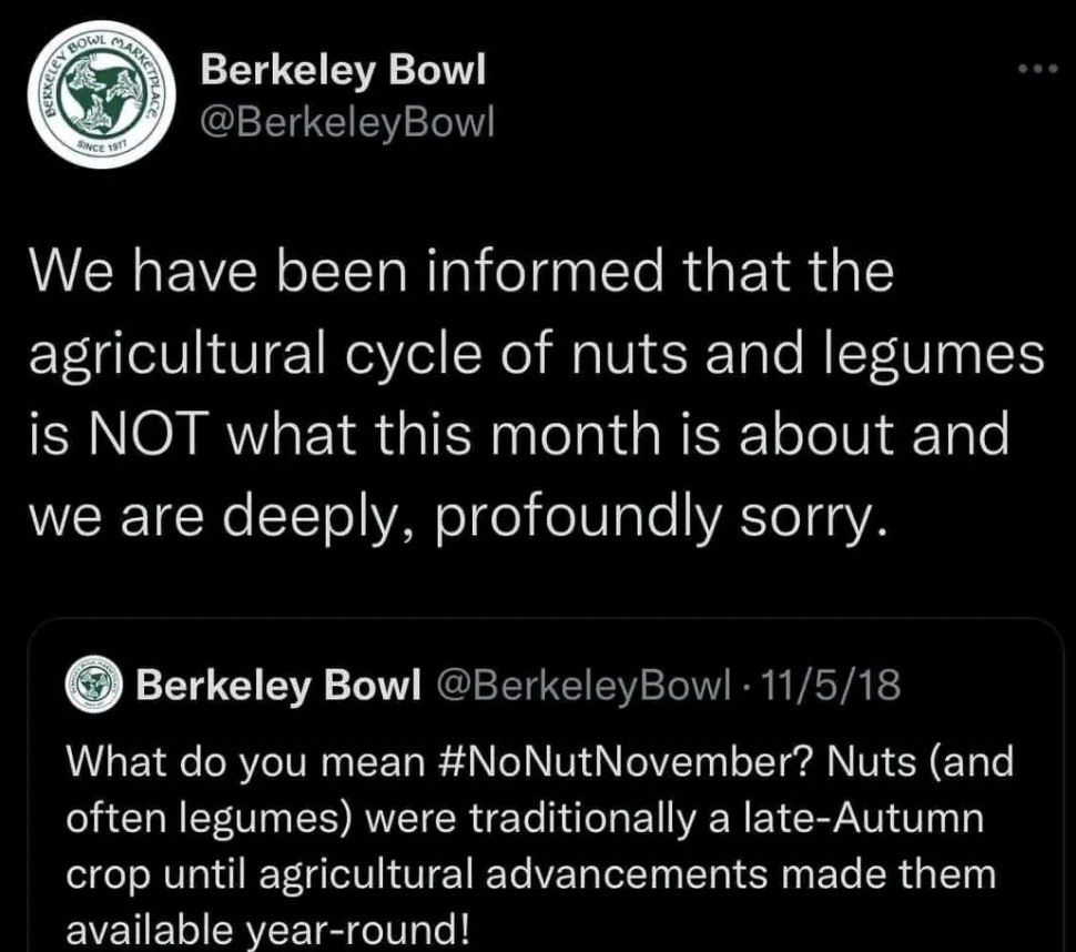 I thought it's a month for people with nuts allergy
