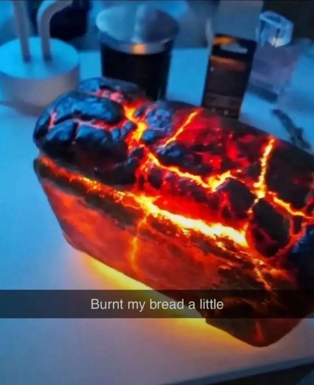 Bread cannot be burned, it can only become a brick for a bread oven