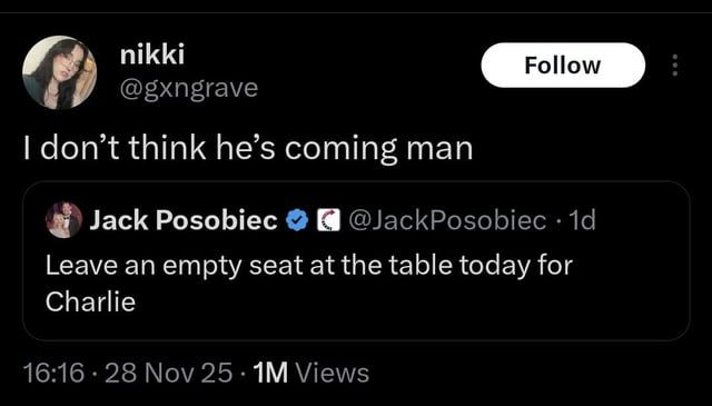 lmao he's down there working on his throat game