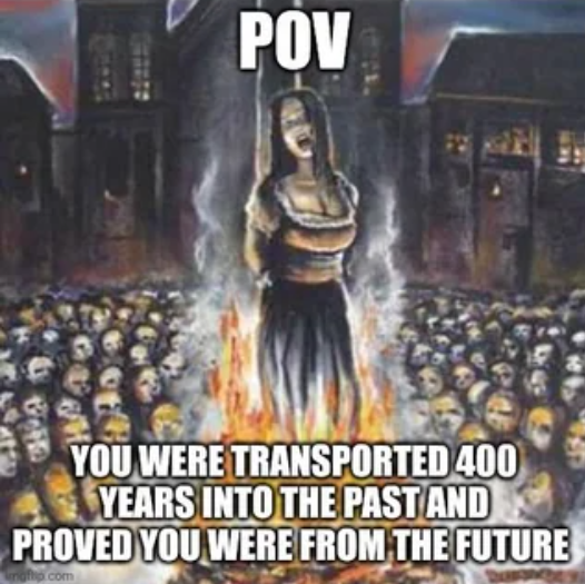 Washing your hands before eating is witchcraft