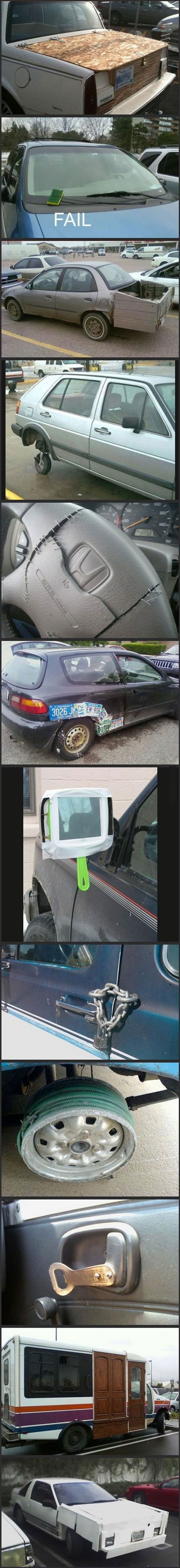 Don't let a car service station repair your automobile. Do it yourself!
