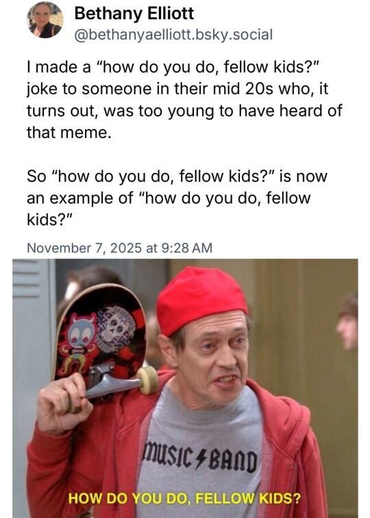 Fellow kids, hello. Do you how do?