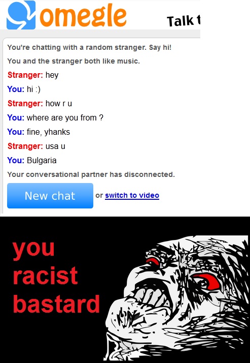 You racist b**tard !