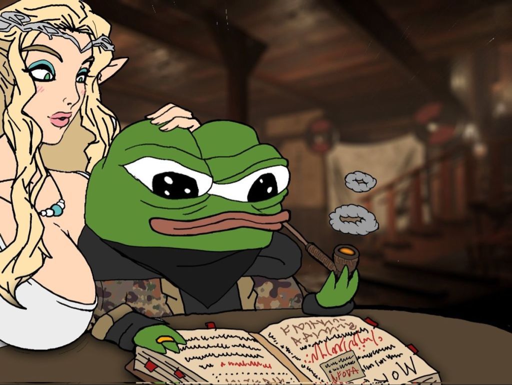 A rare image og SKOOLKNIGHT enjoying his lotr book with his big titty elf gf