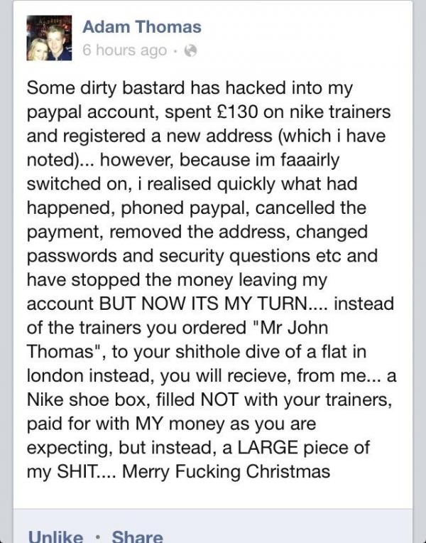 Revenge...