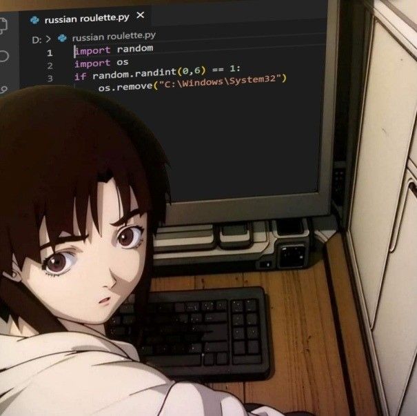 should be random.randint(0, 5)