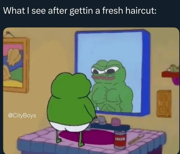 Mom says I'm a handsome boy