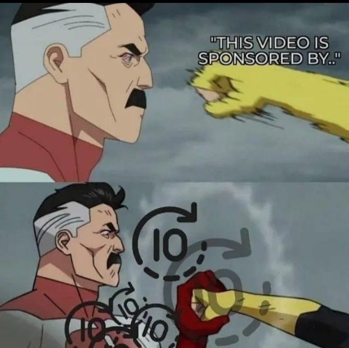 Silence sponsor 10 second skip is talking