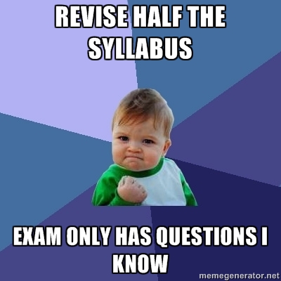 Revision luck!