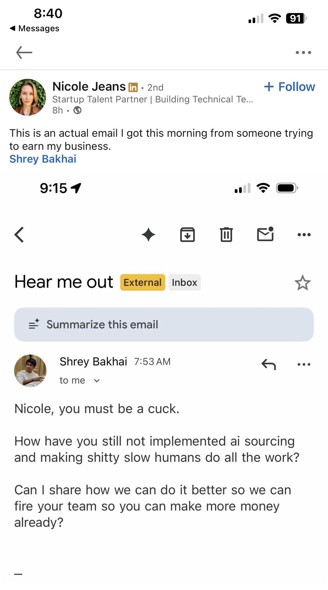 I know it was one of you