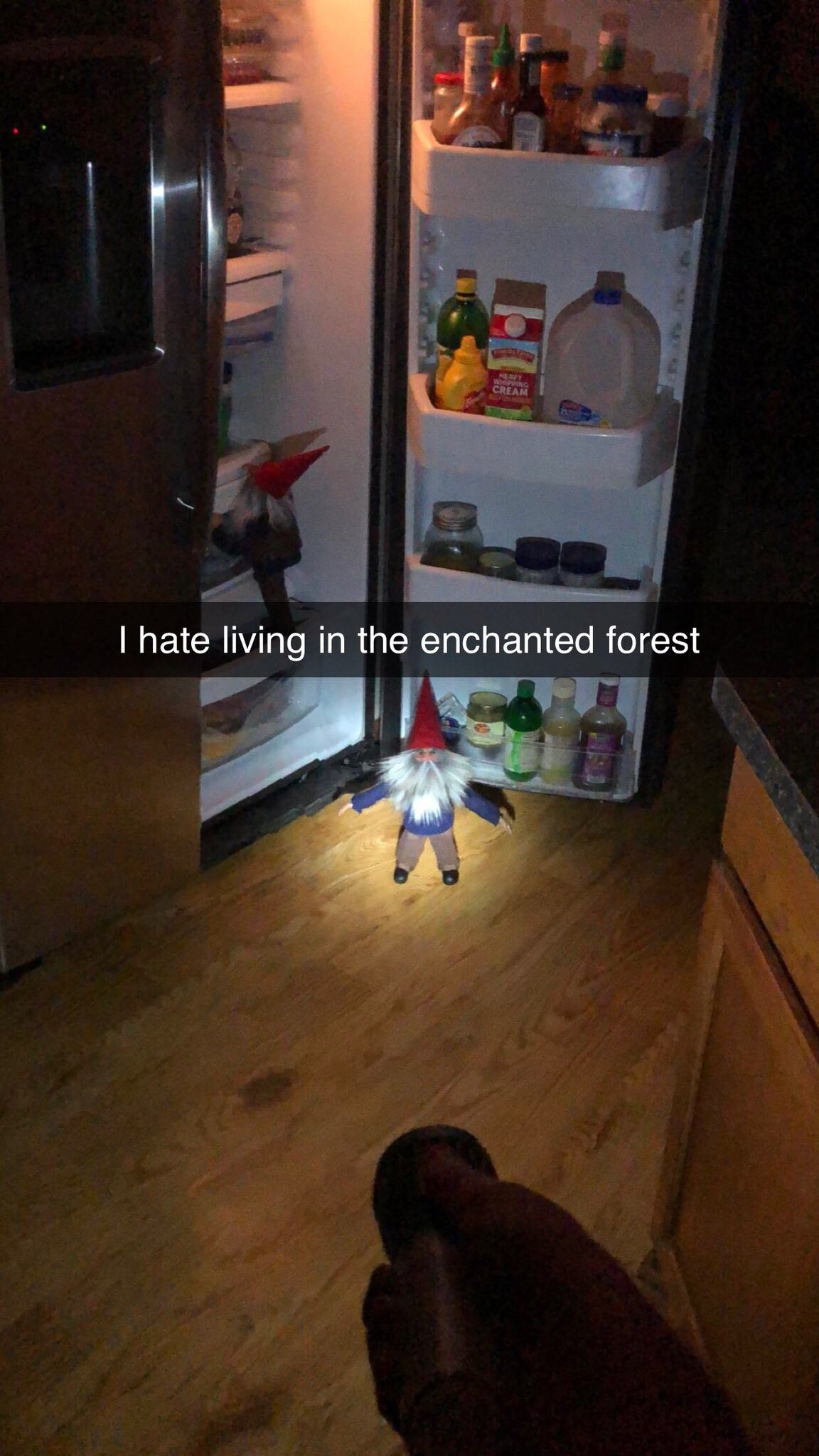 Are there over 80 gnomes living in his air ducts?