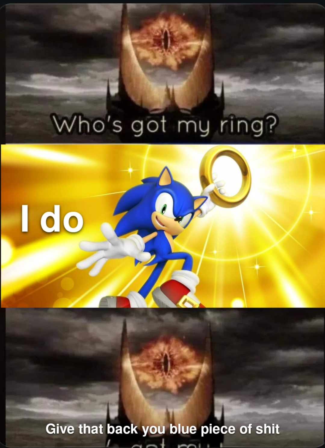 The ring cannot tempt him because Sauron does not know what chili dogs are