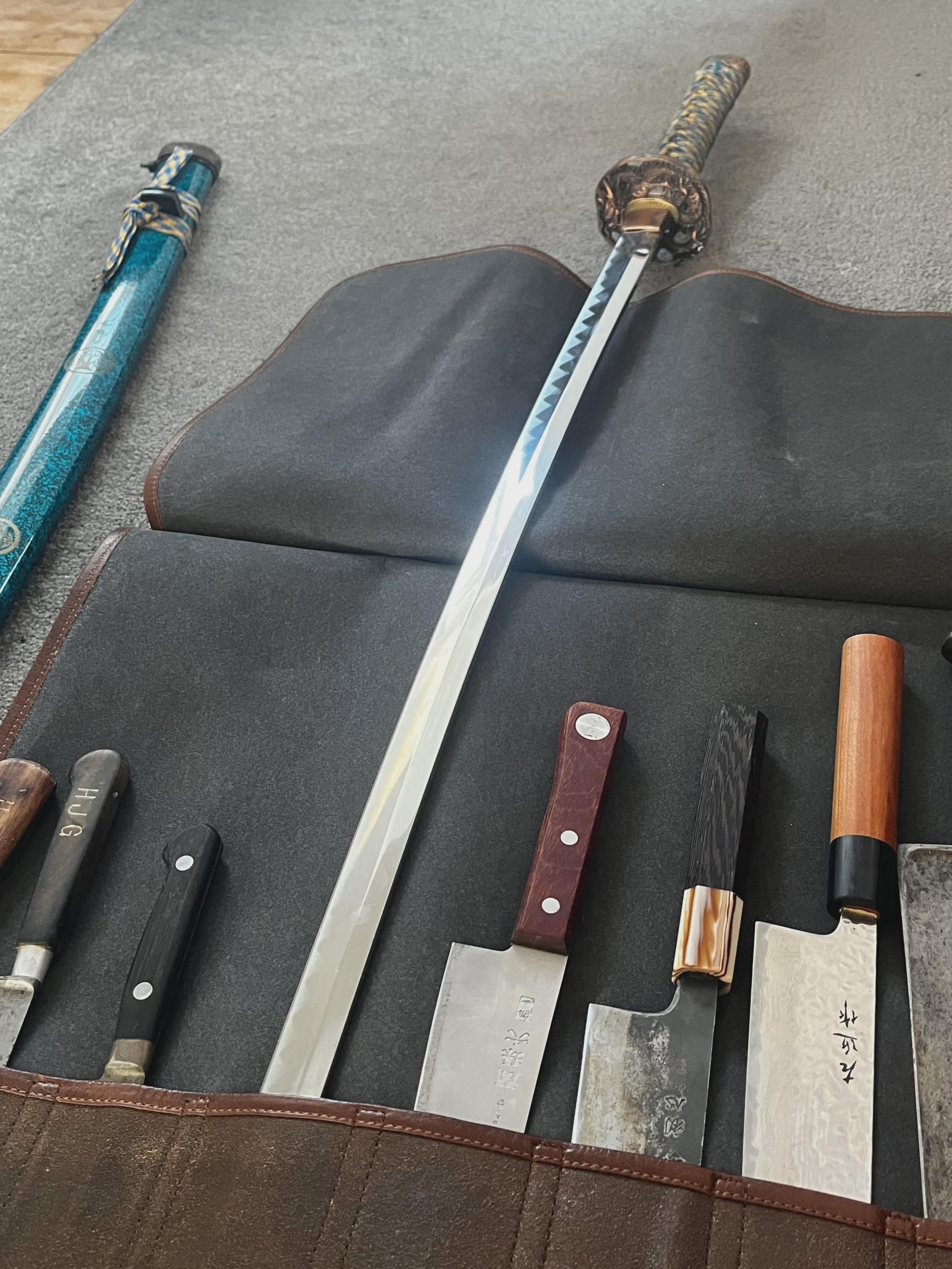 For cutting the big vegetables