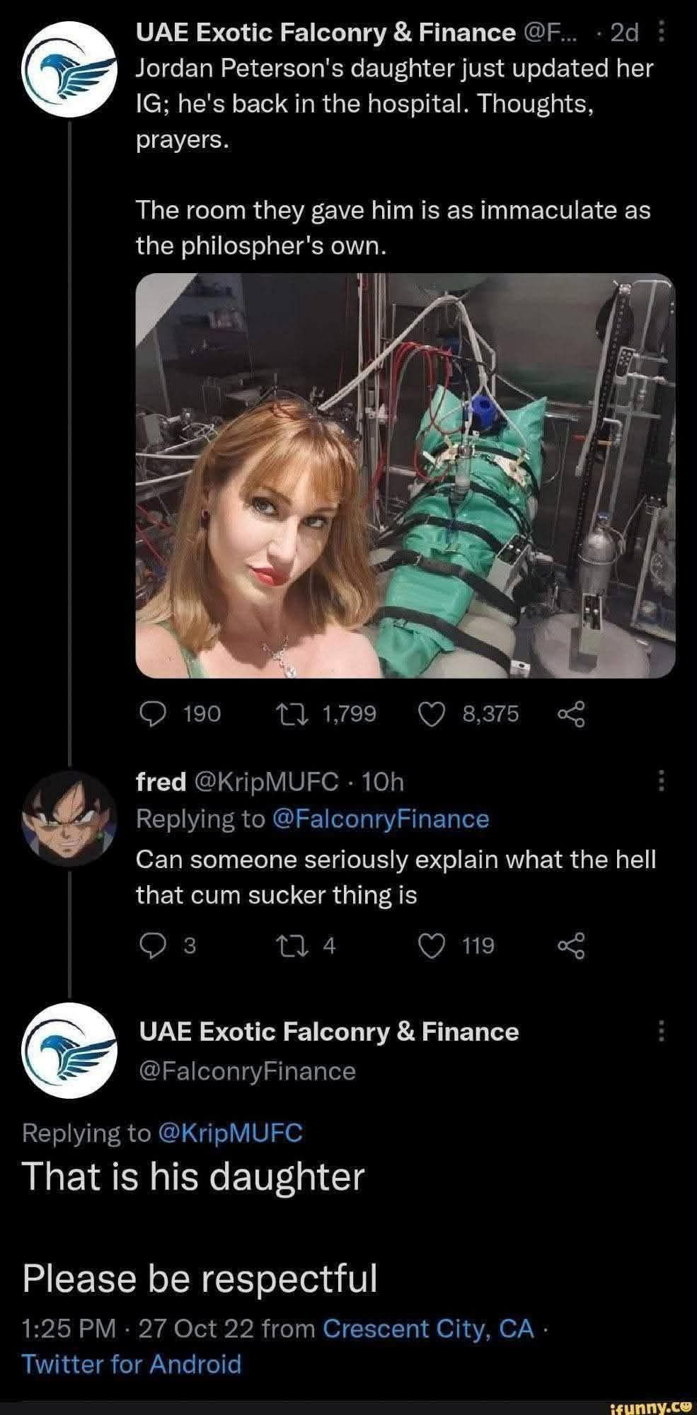 It sucks the cum, duuuh