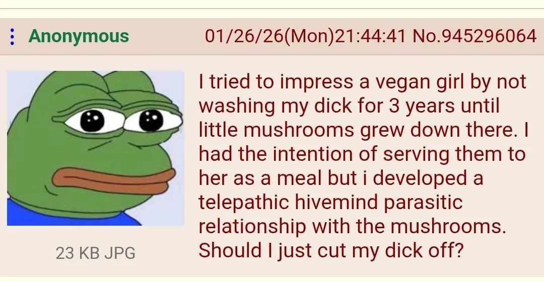 Better listen to the hive mind. It's telling you to drop the vegan girl.