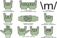 Satan's Hand Signs