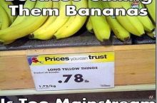 Bananas are mainstream